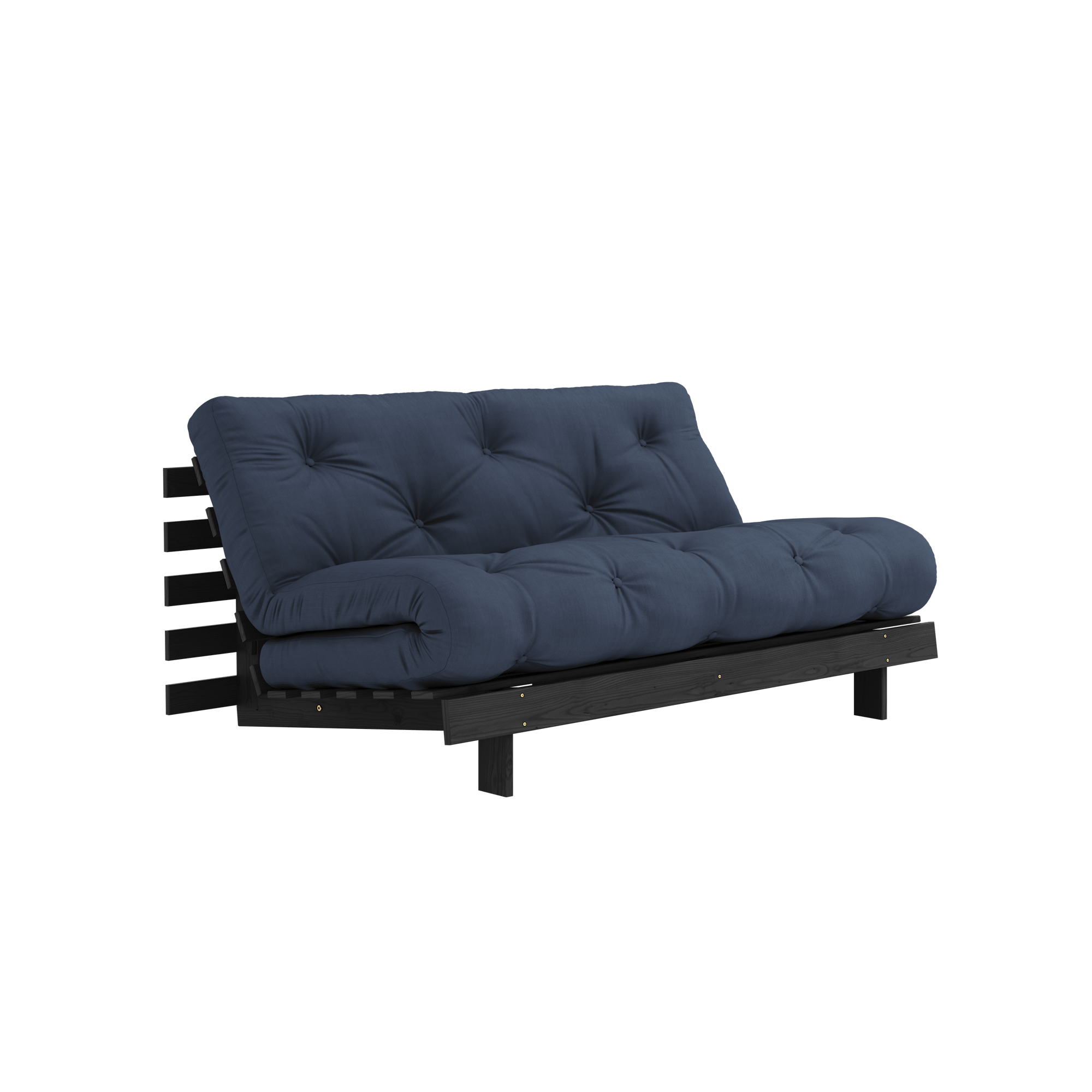 Karup Design Sofa Roots Z Materacem Roots 160x200 Granatowo-Czarny Lakierowany