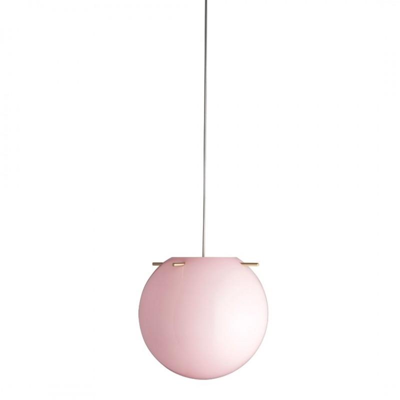 Frandsen Koi Hanglamp Ø19 Opaal Rose/ Messing Stokken