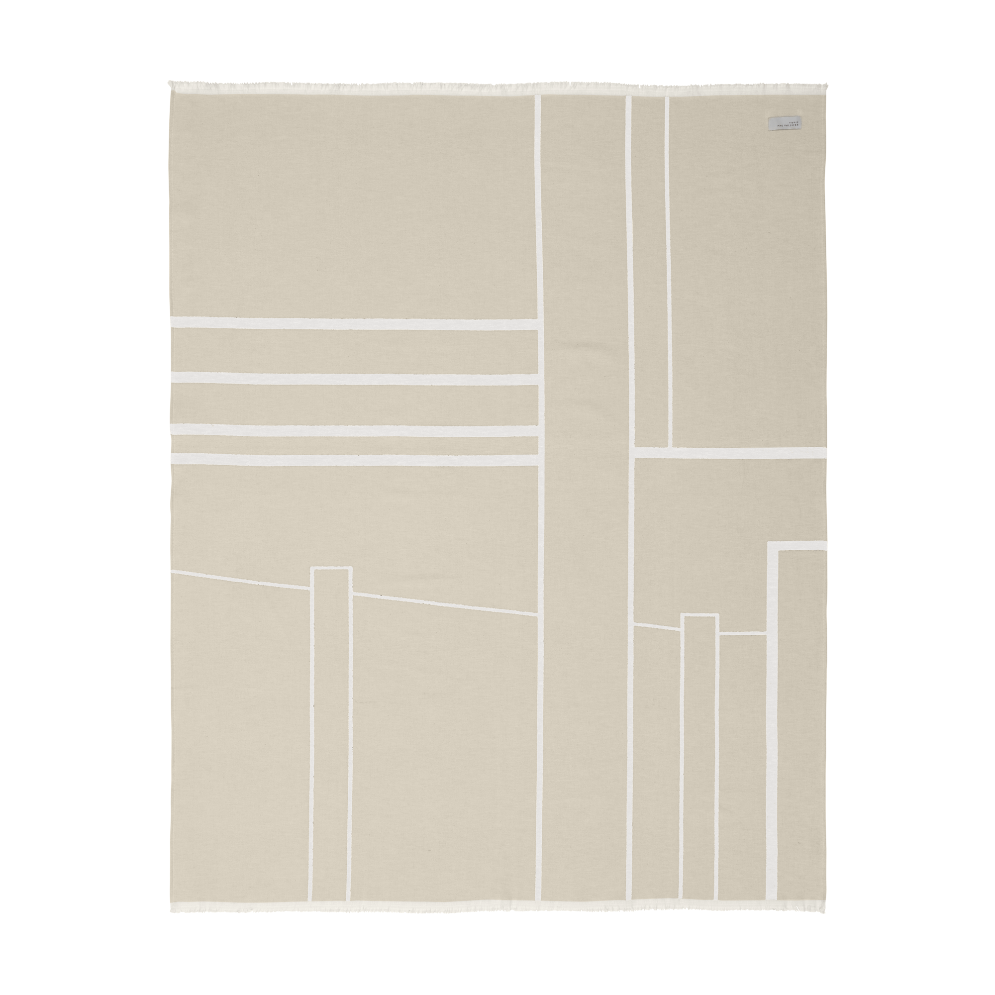 Kristina Dam Studio Architecture Plaid Beige/Råhvid