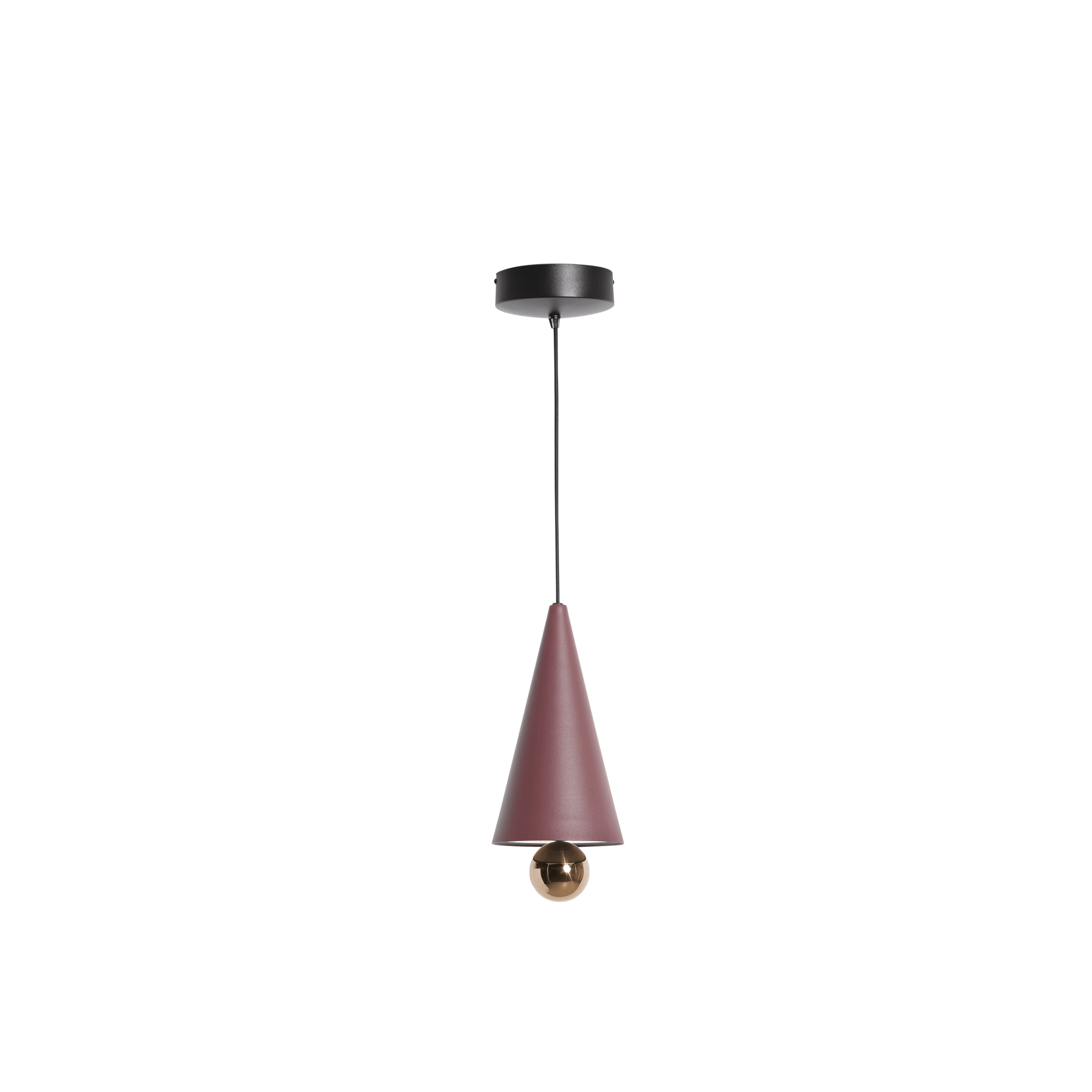 Petite Friture CHERRY LED Pendelleuchte Klein Kastanienbraun