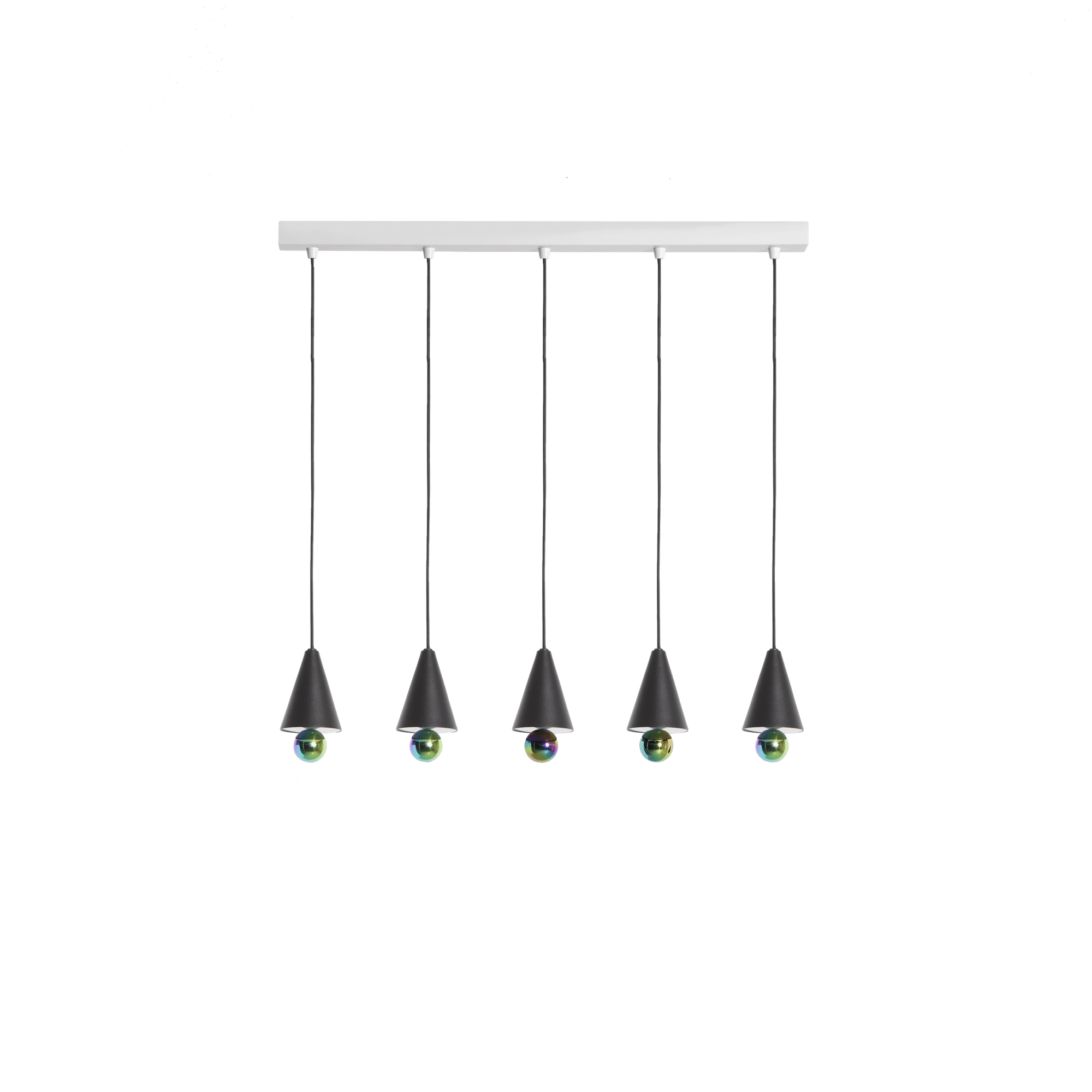 Petite Friture CHERRY LED Pendant System Linear 5 Pcs. Extra Small Black