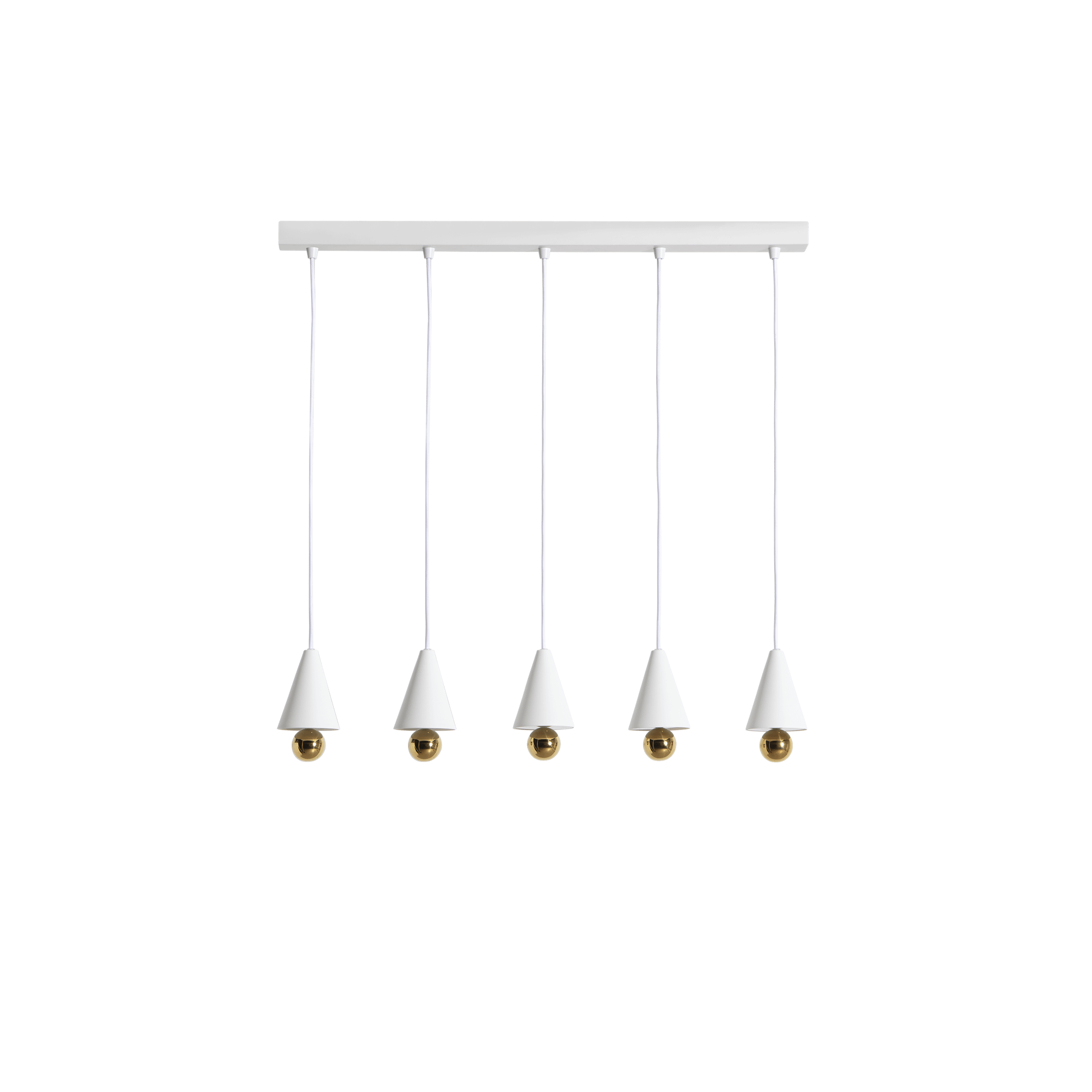 Petite Friture CHERRY LED Pendant System Linear 5 Pcs. Extra Small White