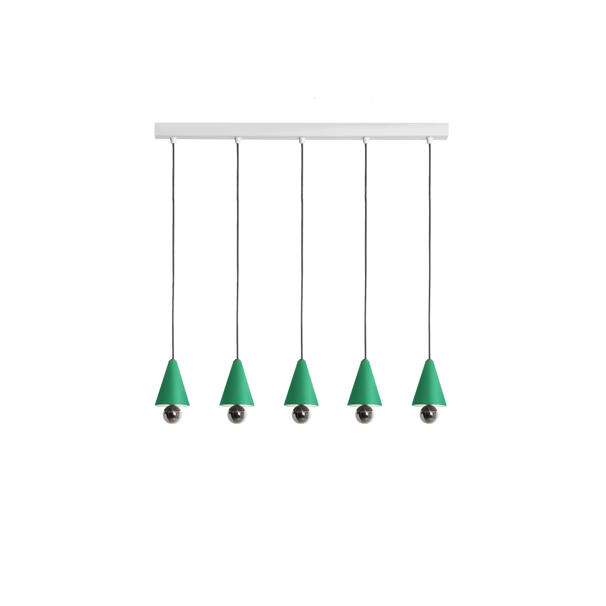 Petite Friture CHERRY LED Pendel System Lineær 5 Stk. Ekstra Lille Mintgrøn