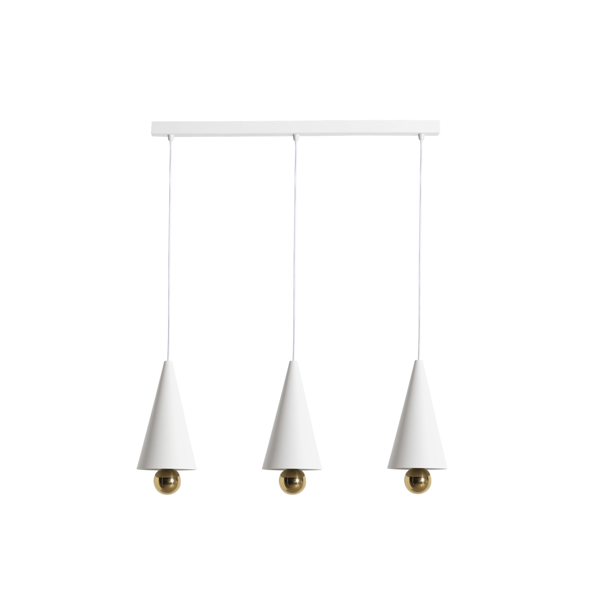 Petite Friture CHERRY LED Suspension Système Linéaire 3 Pcs. Petit Blanc