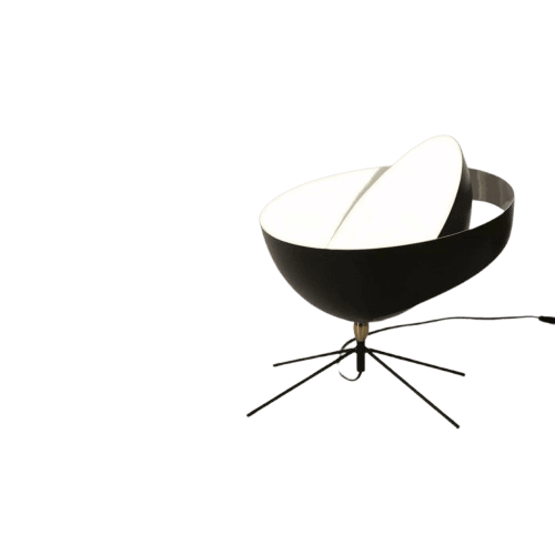 Lampada da scrivania Serge Mouille Saturnus Nero