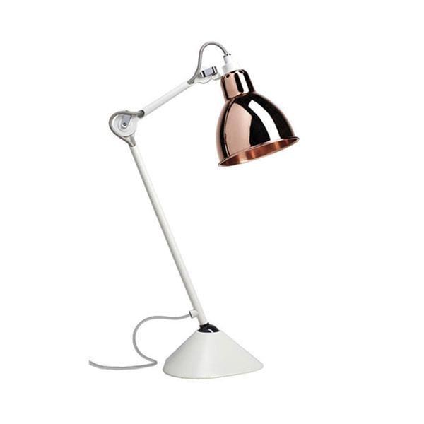 Lampe Gras N205 Bordlampe Hvit & Kobber