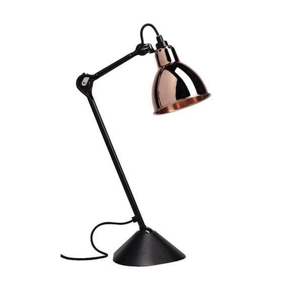 Lampe Gras N205 Tafellamp Mat Zwart & Koper