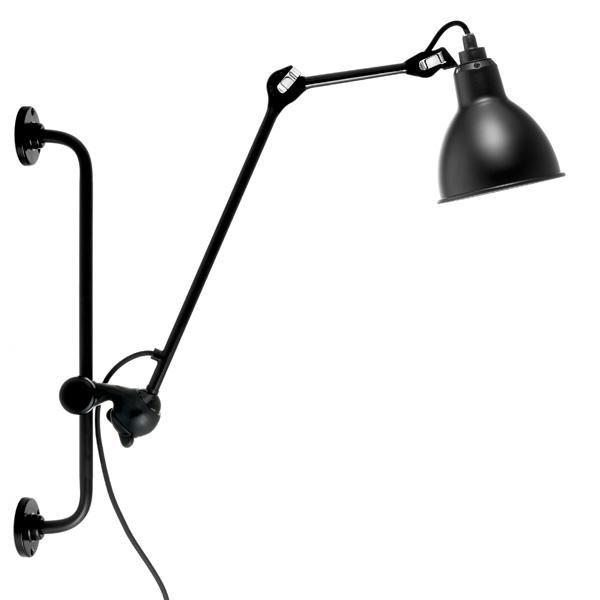 Lampe Gras N210 Vegglampe Matt Sort