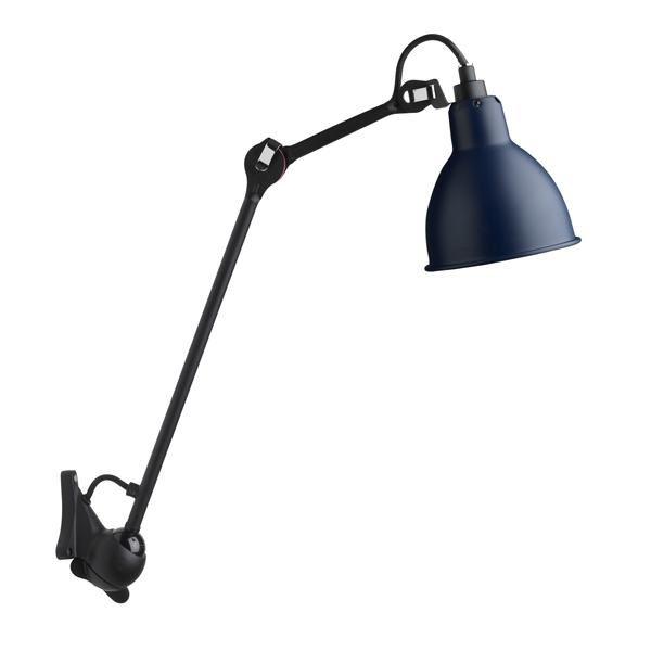 Lampe Gras N222 Wandlamp Mat zwart &amp; Mat blauw Gratis Verzending!