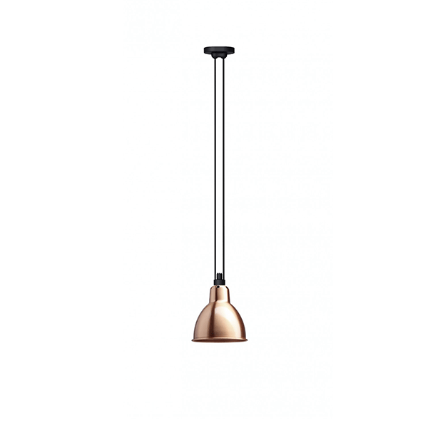 Lampe Gras N322 Pendant Copper & White Round