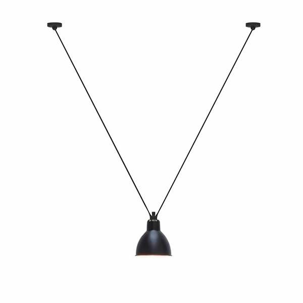 Lampe Gras N323 Pendel Mat Sort Round