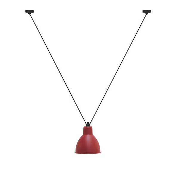 Lampe Gras N323 XL Pendant Mat Red Round