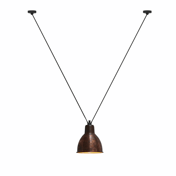 Lampe Gras N323 XL Suspension Cuivre Brut Round