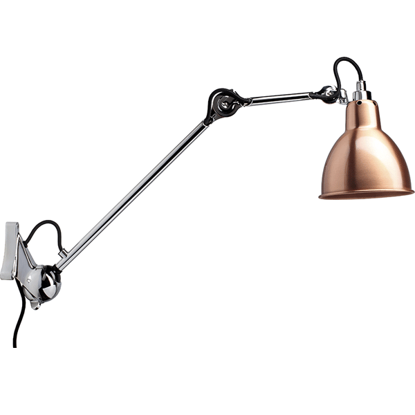 Lampe Gras N222 Væglampe Krom & Kobber