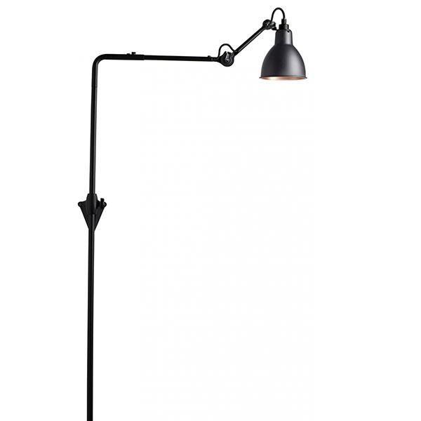 Lampe Gras N216 Væglampe Mat Sort & Mat Sort & Kobber