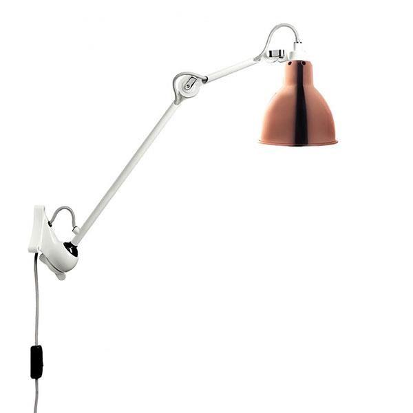 Lampe Gras N222 Wandlamp Wit & Koper