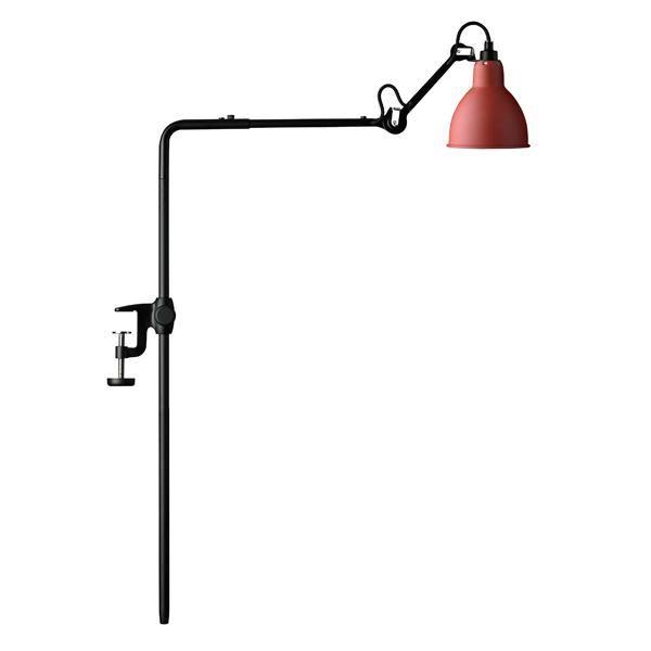 Lampe Gras N226 Vegglampe Matt Sort & Matt Rød