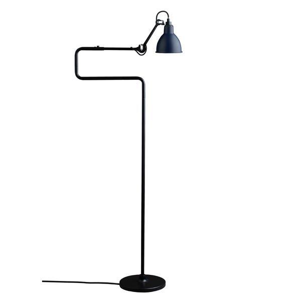 Lampe Gras N411 Vloerlamp Zwart & Blauw