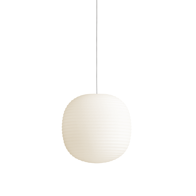 Hanglamp New Works Lantern in Matwit Wit Opaal Medium