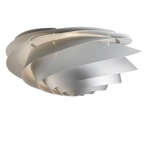 Le Klint Swirl Loftlampe/Væglampe Stor Sølv 