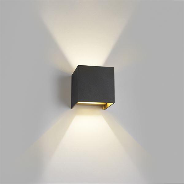 Light-Point MINI BOX UP/DOWN LED Væglampe Sort & Guld