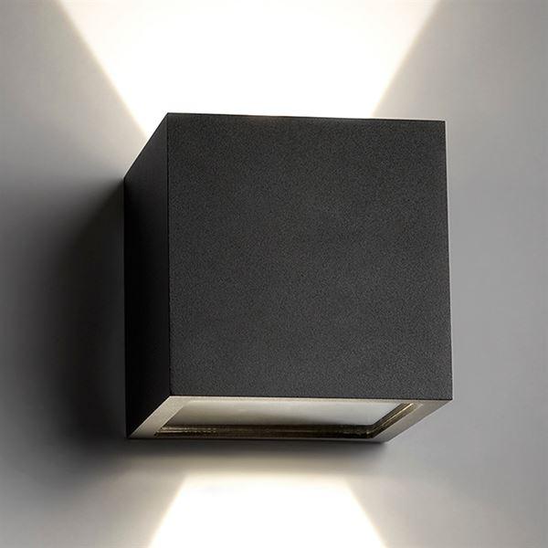 Light-Point XL CUBE Up/Down Væglampe Sort