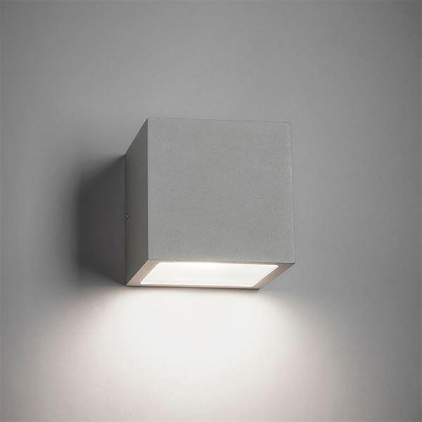 Light-Point CUBE Mini Down Væglampe Sølv