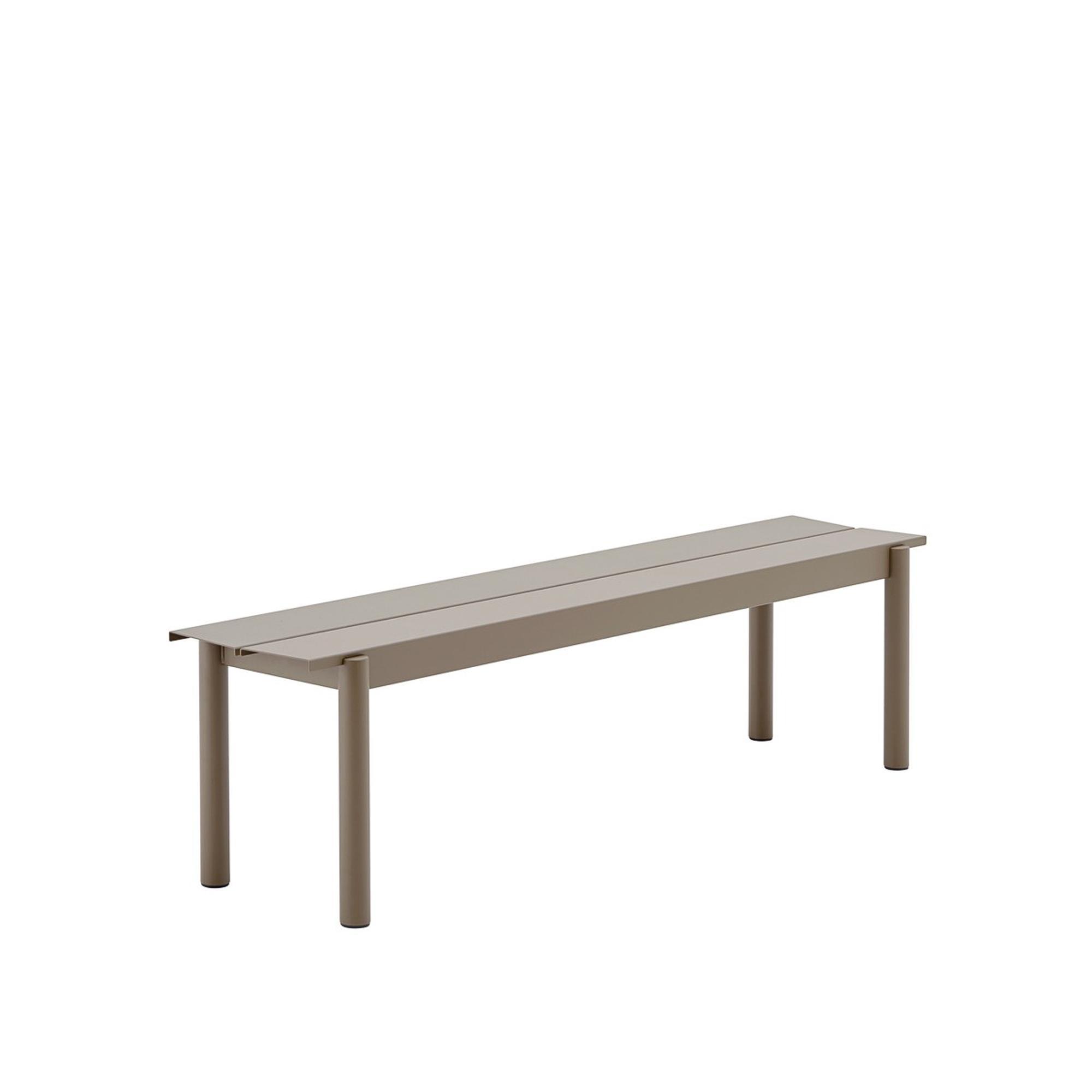 Muuto Linear Steel Bench 110 x 34 cm Taupe