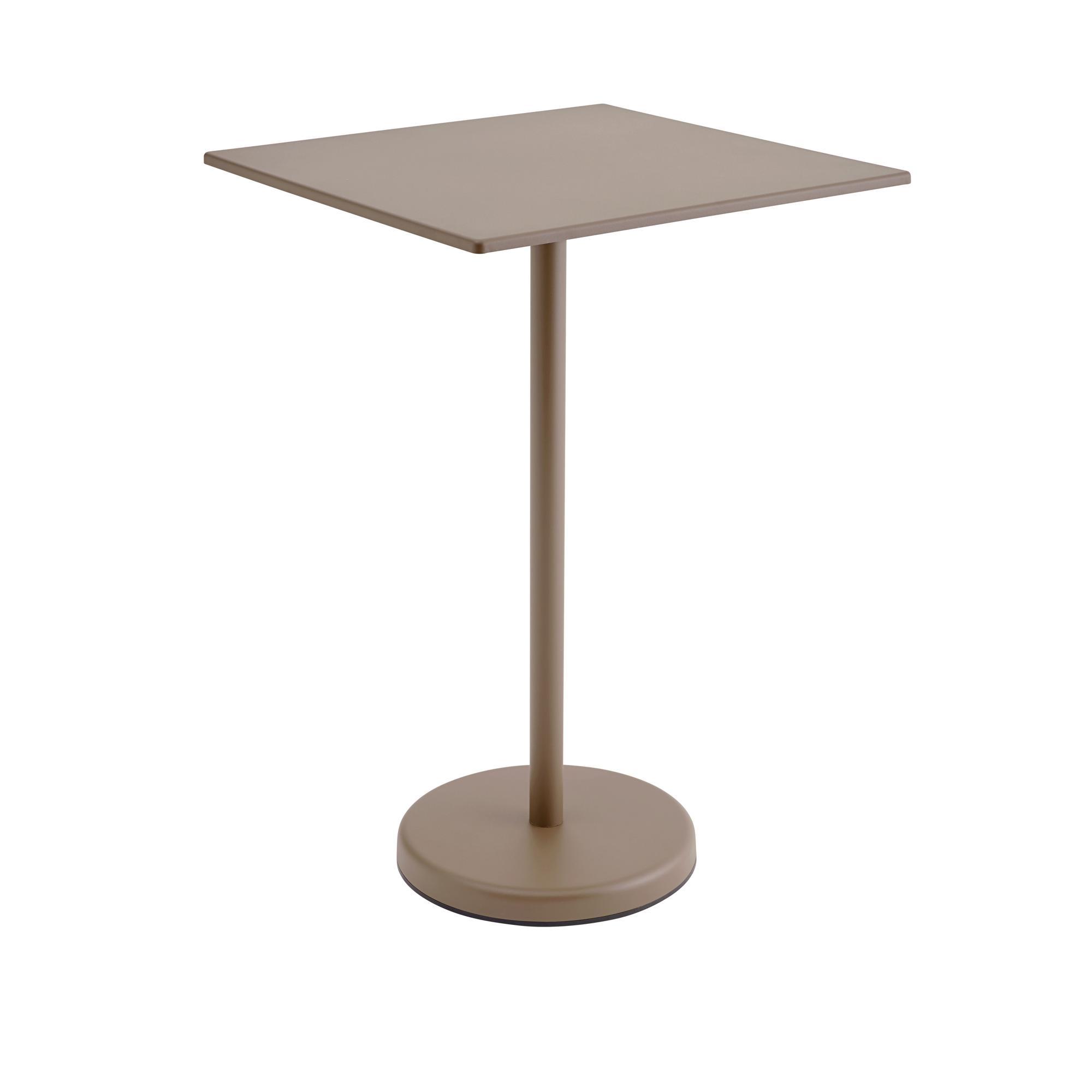 Muuto Linear Steel Café Garden Table 105x70 cm Taupe