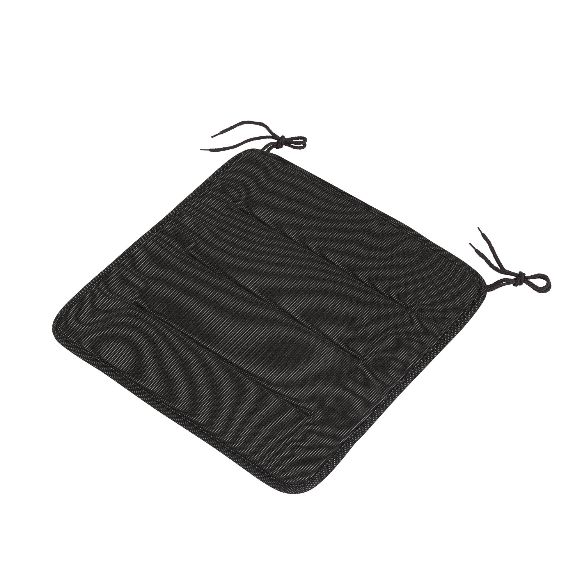 Coussin de Chaise de Table à Manger en Acier Linéaire Muuto Noir