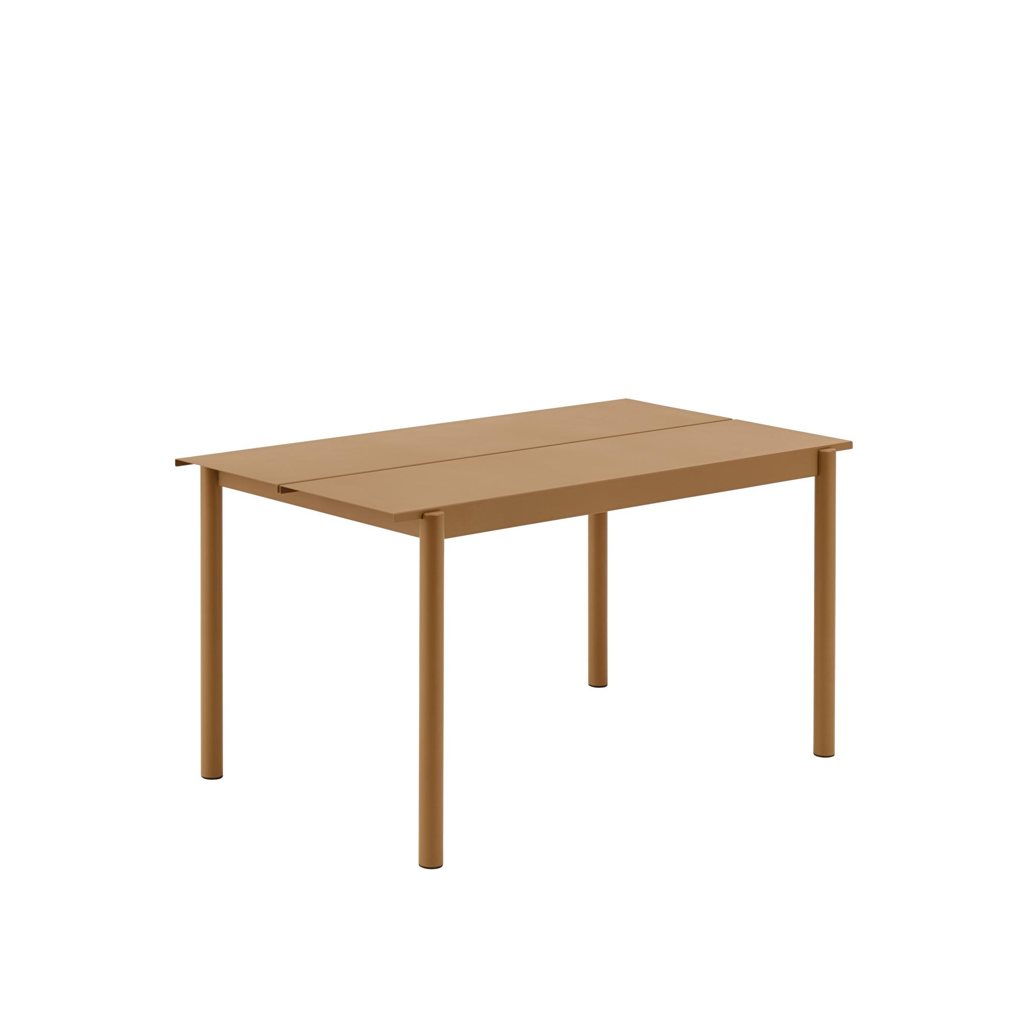 Tavolo Lineare Muuto In Arancione Bruciato 140 X 75 cm