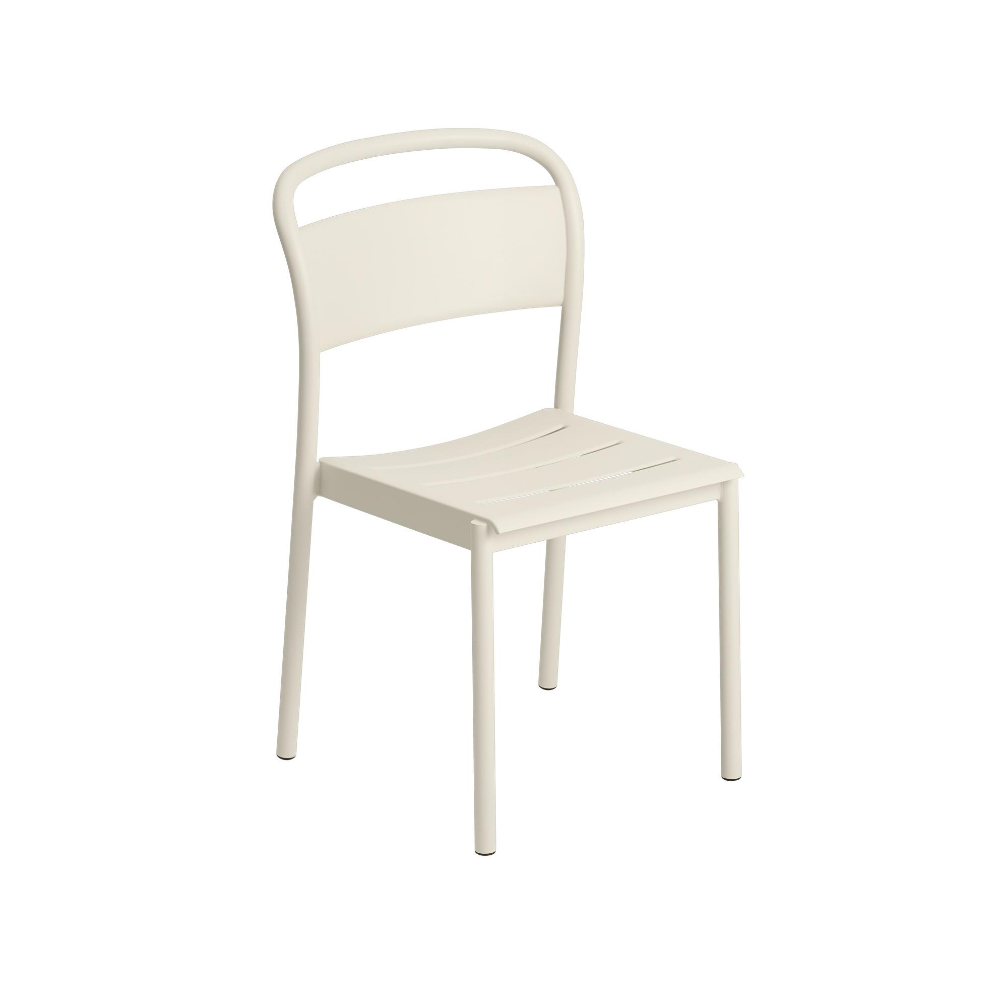 Muuto Linear Steel Spisebordsstol Råhvid