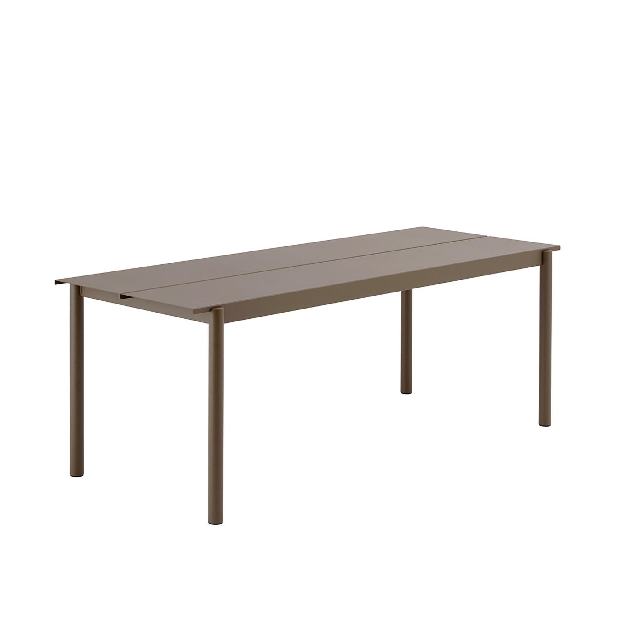 Muuto Linear Steel Table 200 x 75 cm Taupe