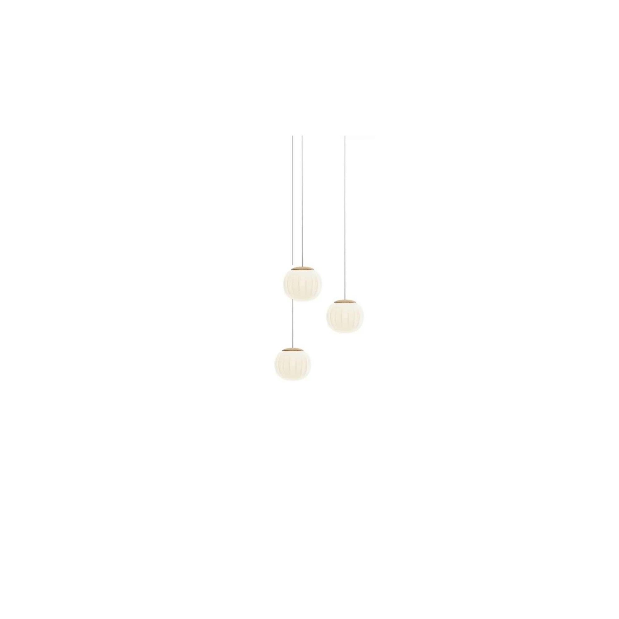 Luceplan Lita Multiple Pendant Ø14 Opal & Ash