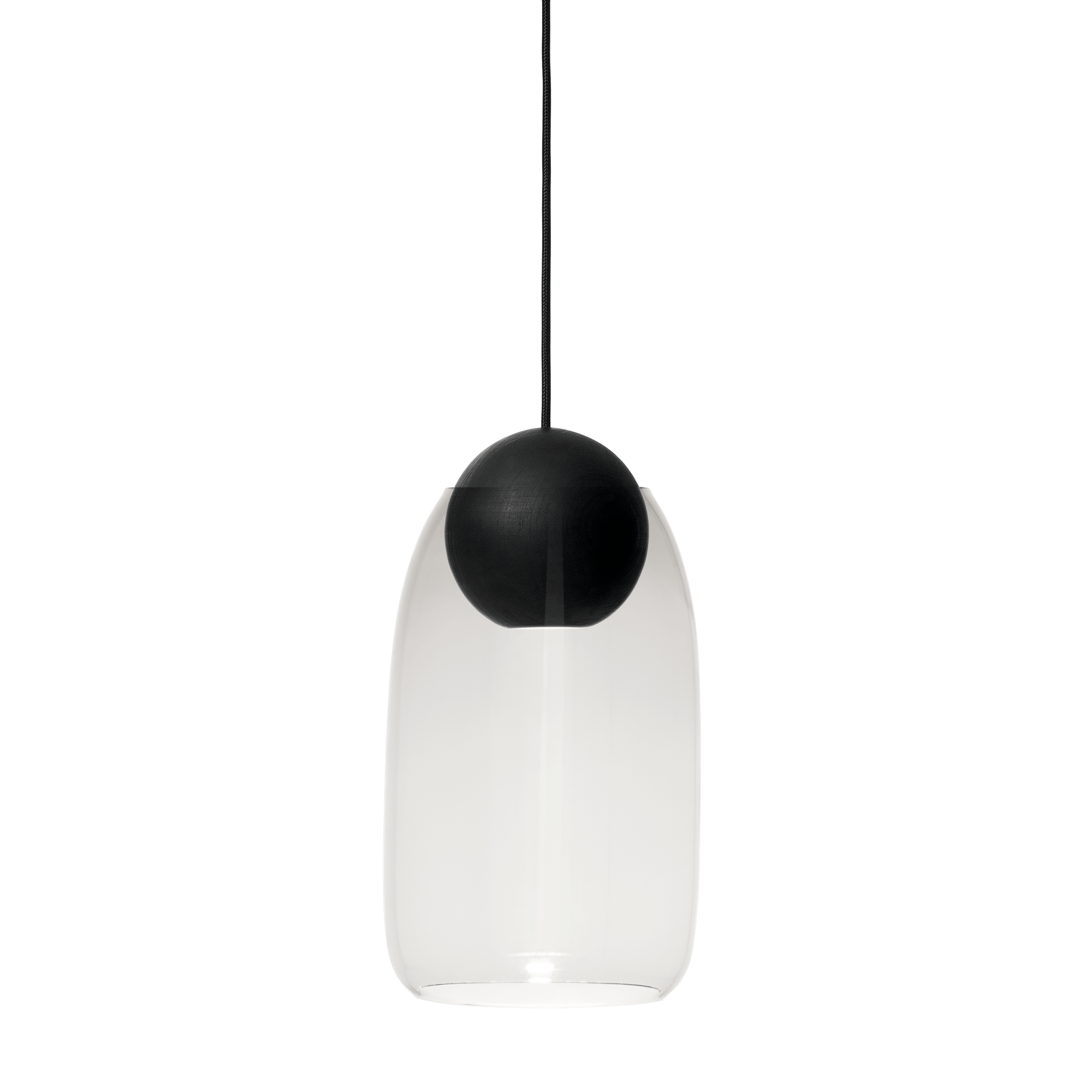 Mater Liuku Suspension Boule Noir Tilleul/Transparent