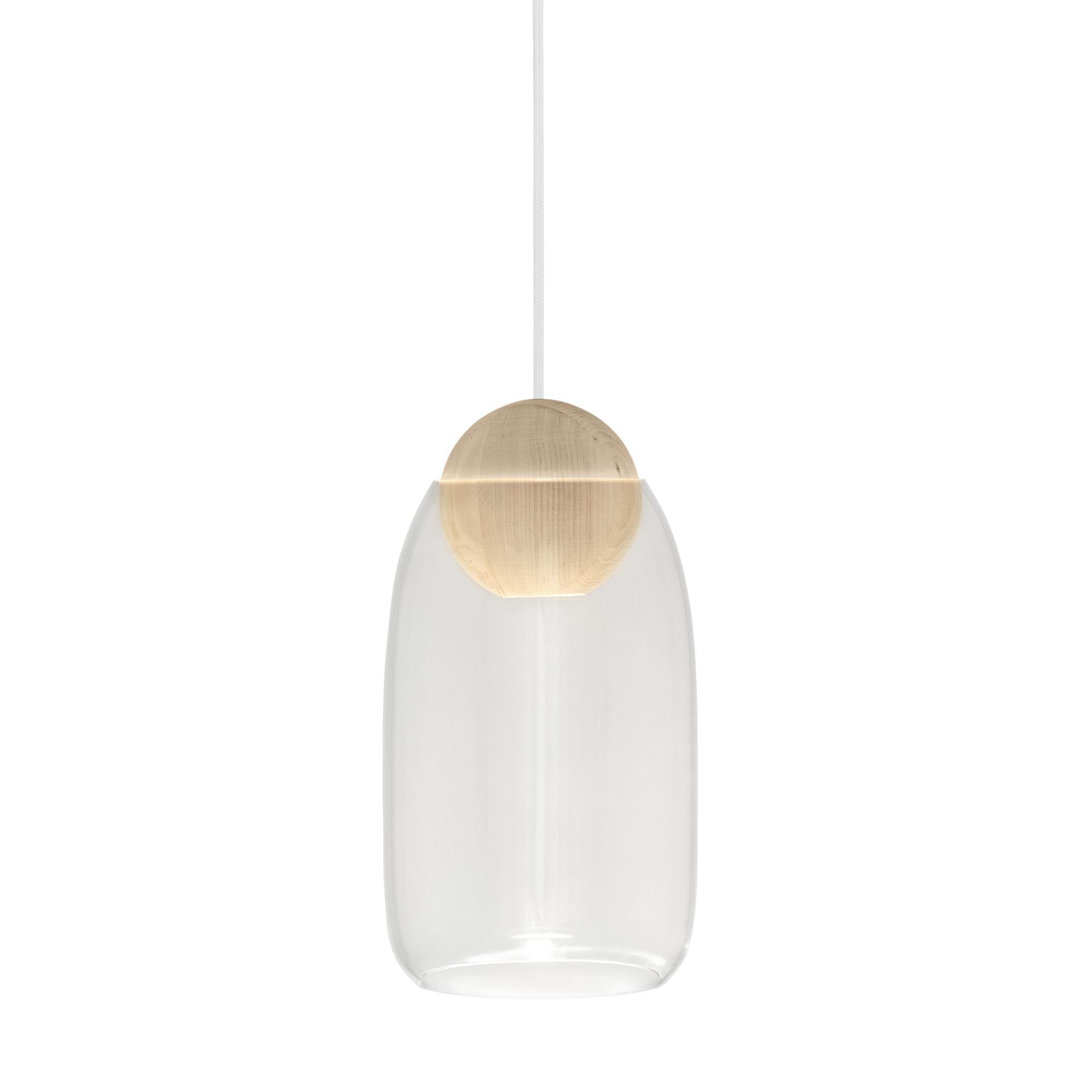 Mater Liuku Pendant Ball Lindenwood/Transparent