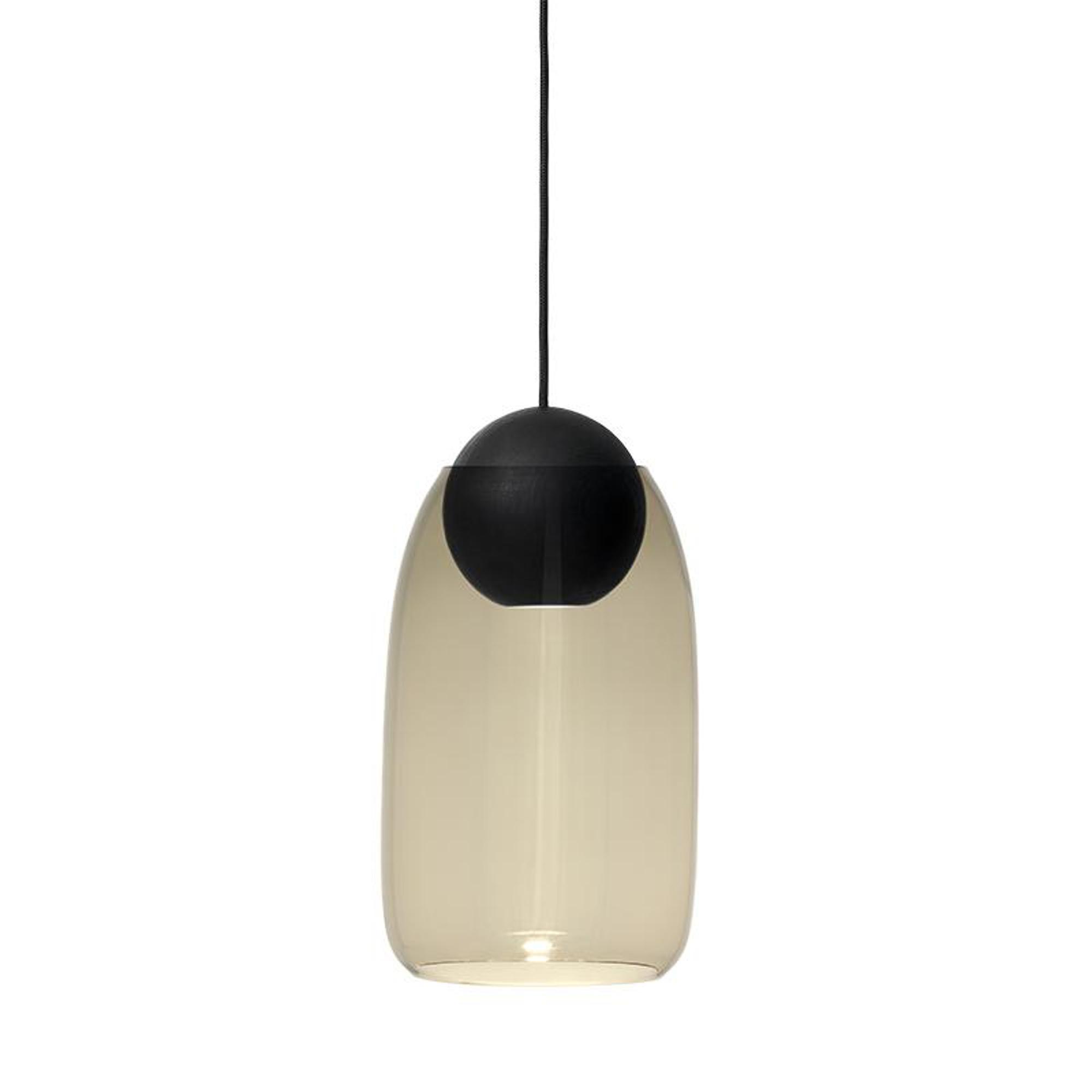 Mater Liuku Pendant Ball Black Lindenwood/Smoked