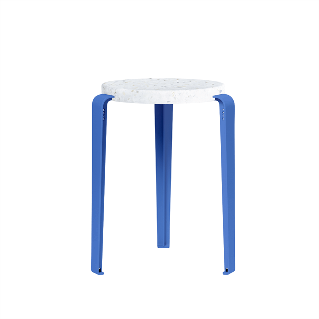 TipToe LOU Kruk Gerecycled Plastic Wit/ Azuurblauw