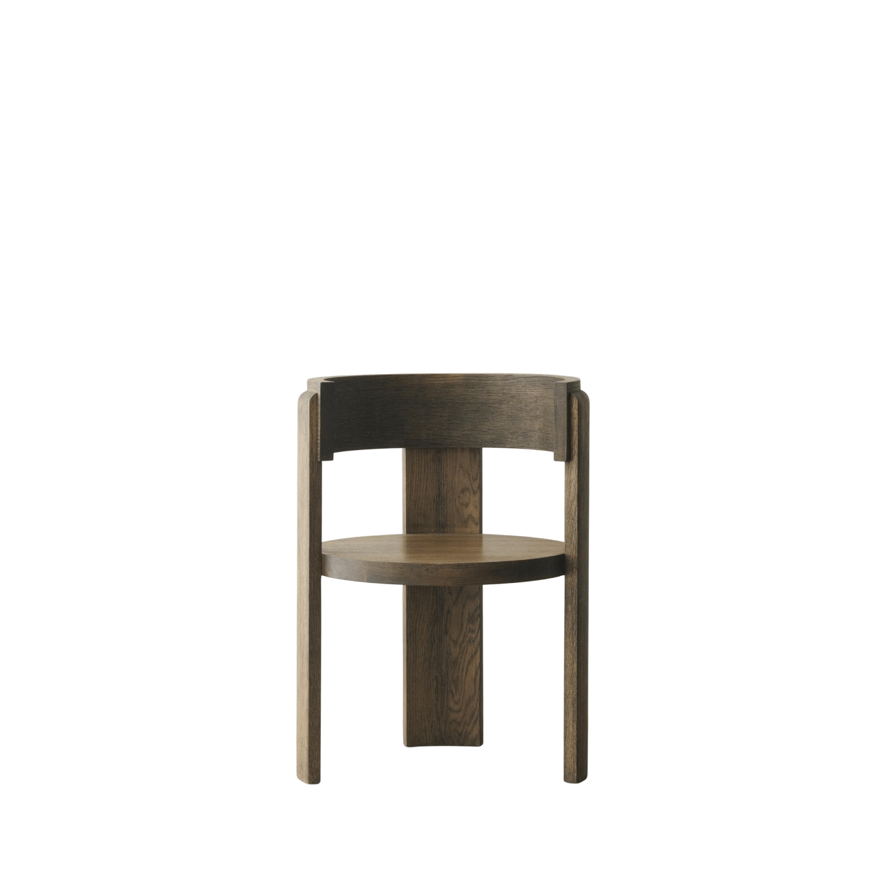 Silla de Comedor Louise Roe Spina con Reposabrazos en Roble Ahumado