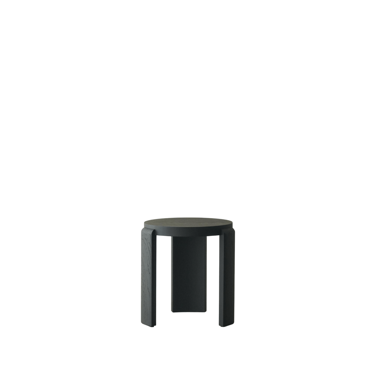 Sgabello Spina Louise Roe in rovere laccato nero