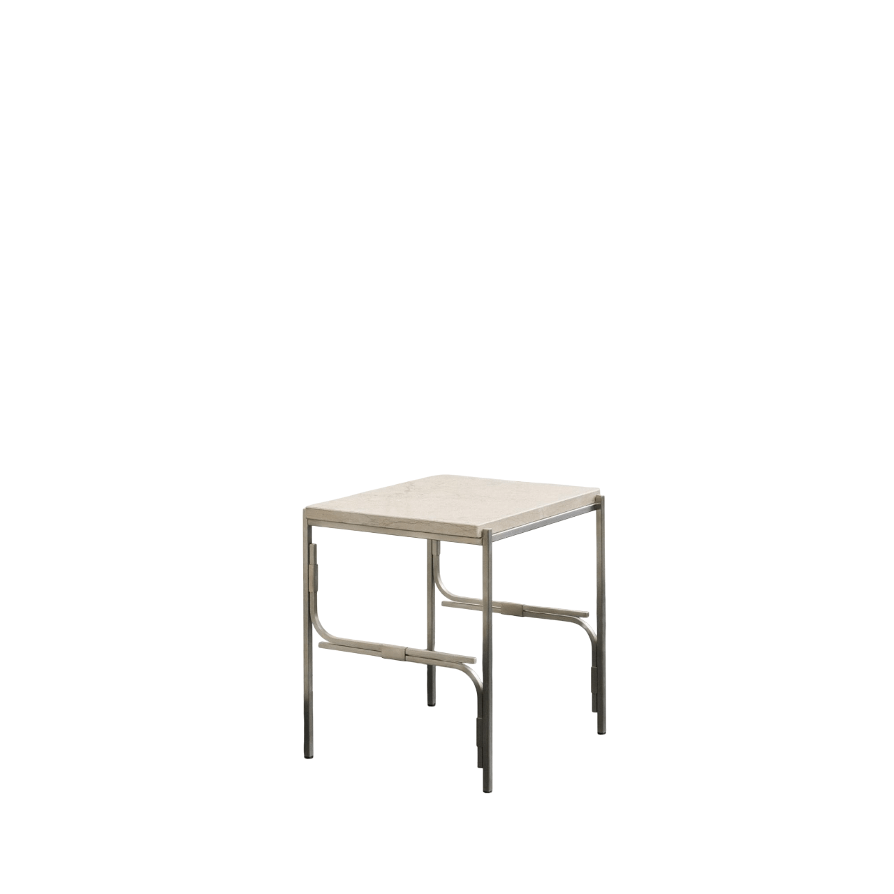 Louise Roe Axis Display Unit 01 Scaffalatura in acciaio inossidabile/marmo Ataija Azul