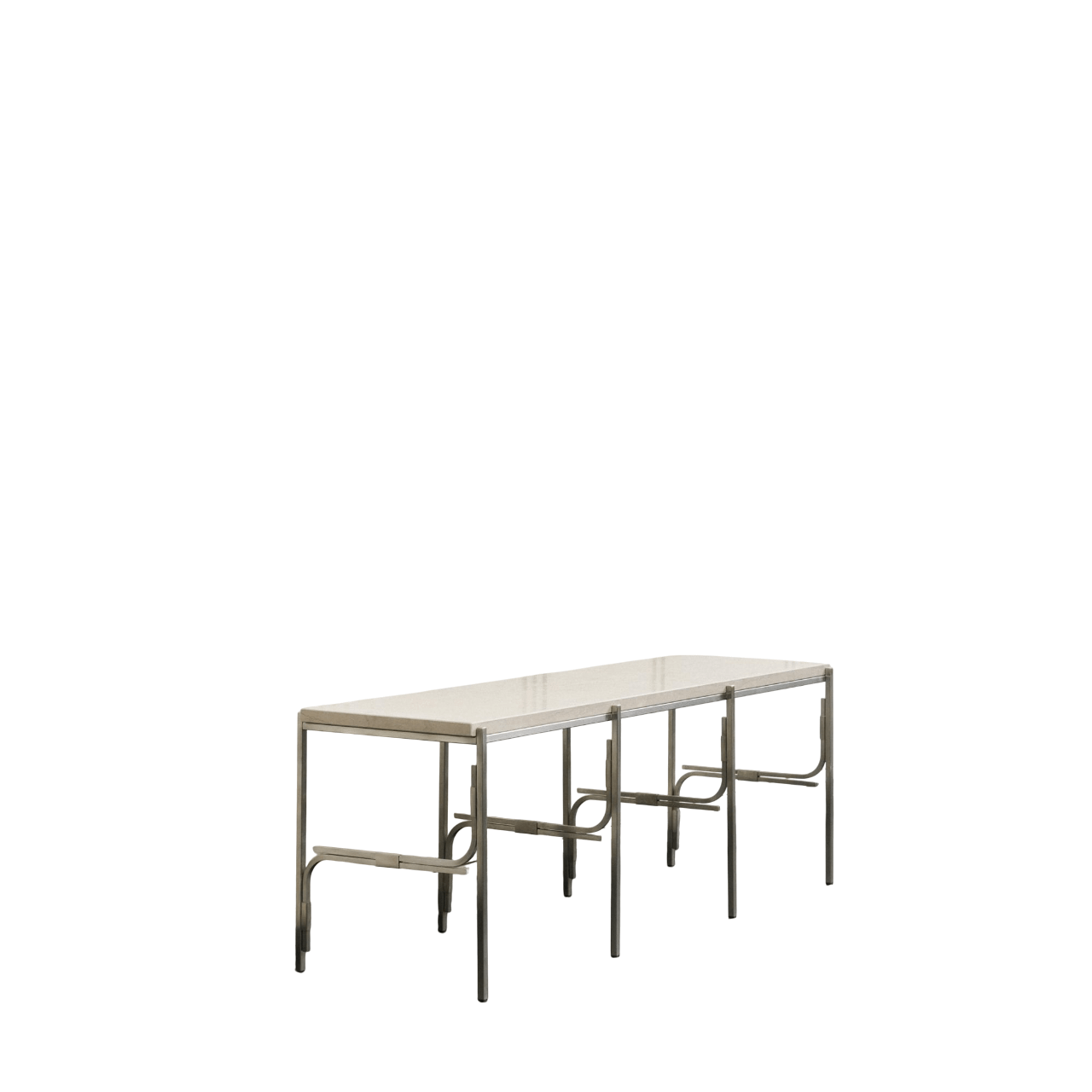 Louise Roe Axis Display Unit 03 Regale Edelstahl/Ataija Azul Marmor