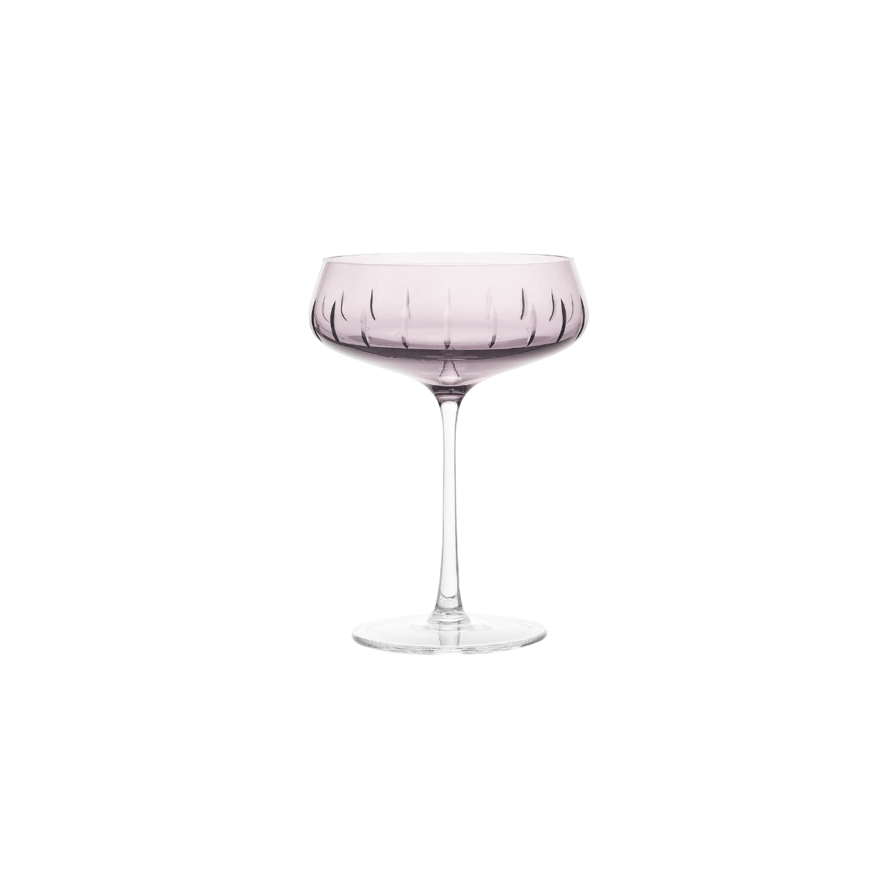 Louise Roe Champagne Coupe Single Cut -samppanjalasisetti, 4 kpl, ruusukulta