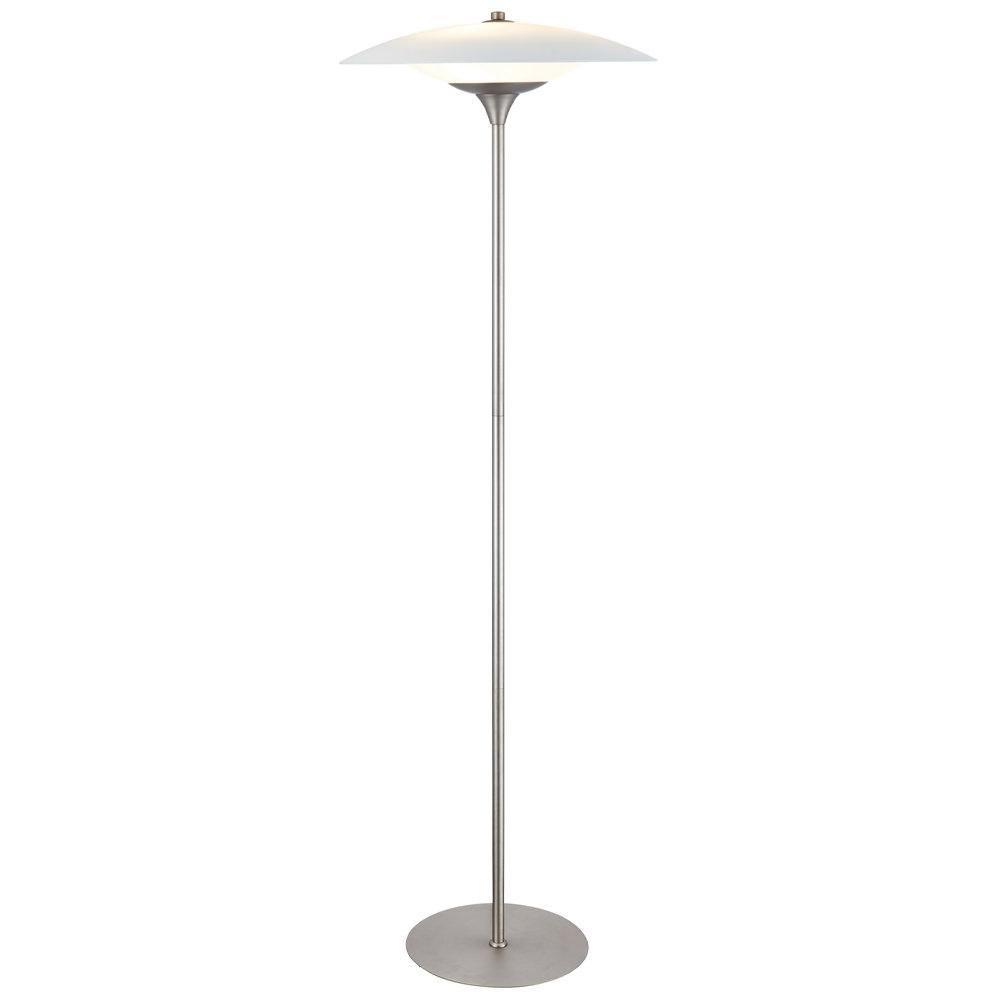 Halo Design Baroni Lampada da Terra Ø46 Opale/Alluminio