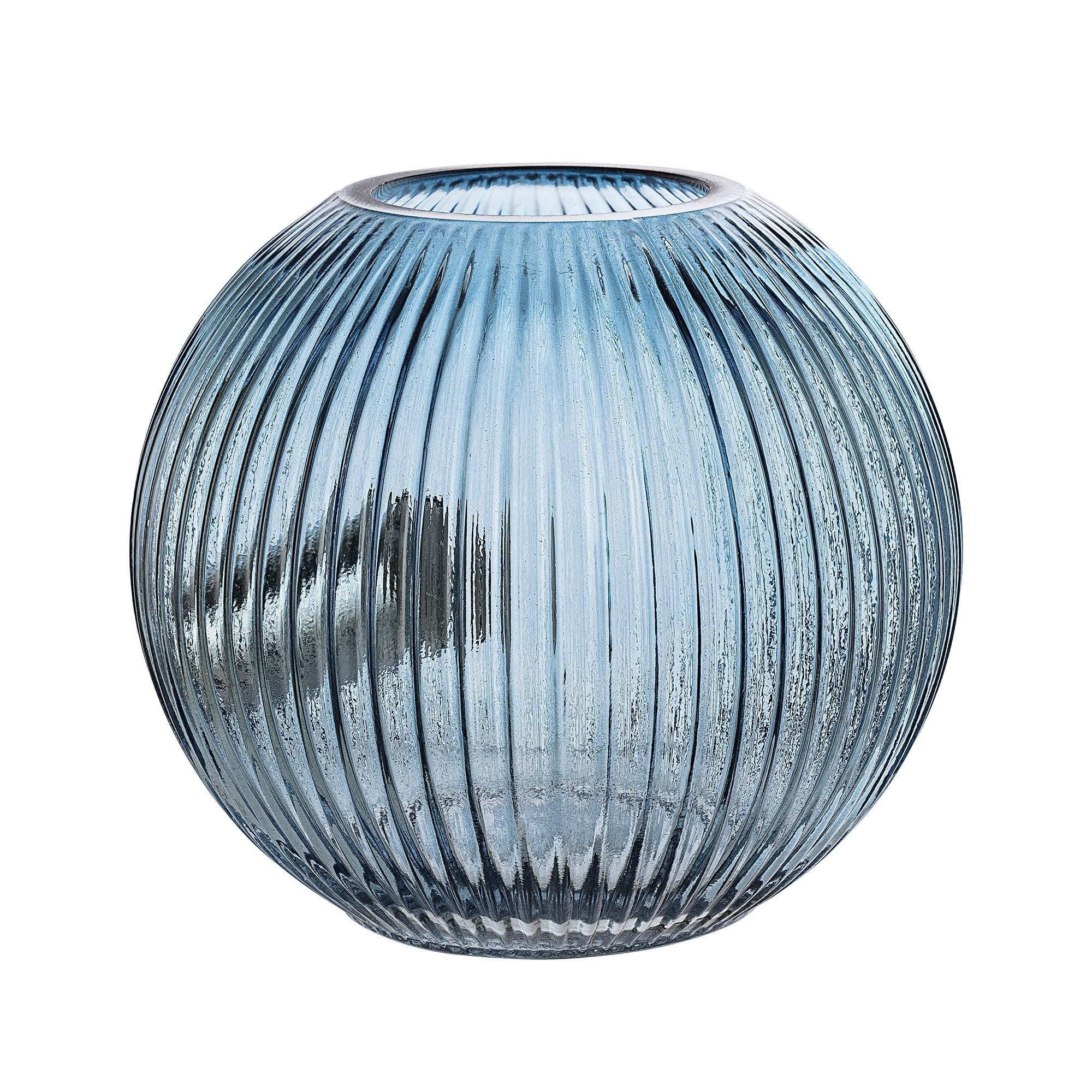 Bloomingville Table lamp, Blue, Glass Glass