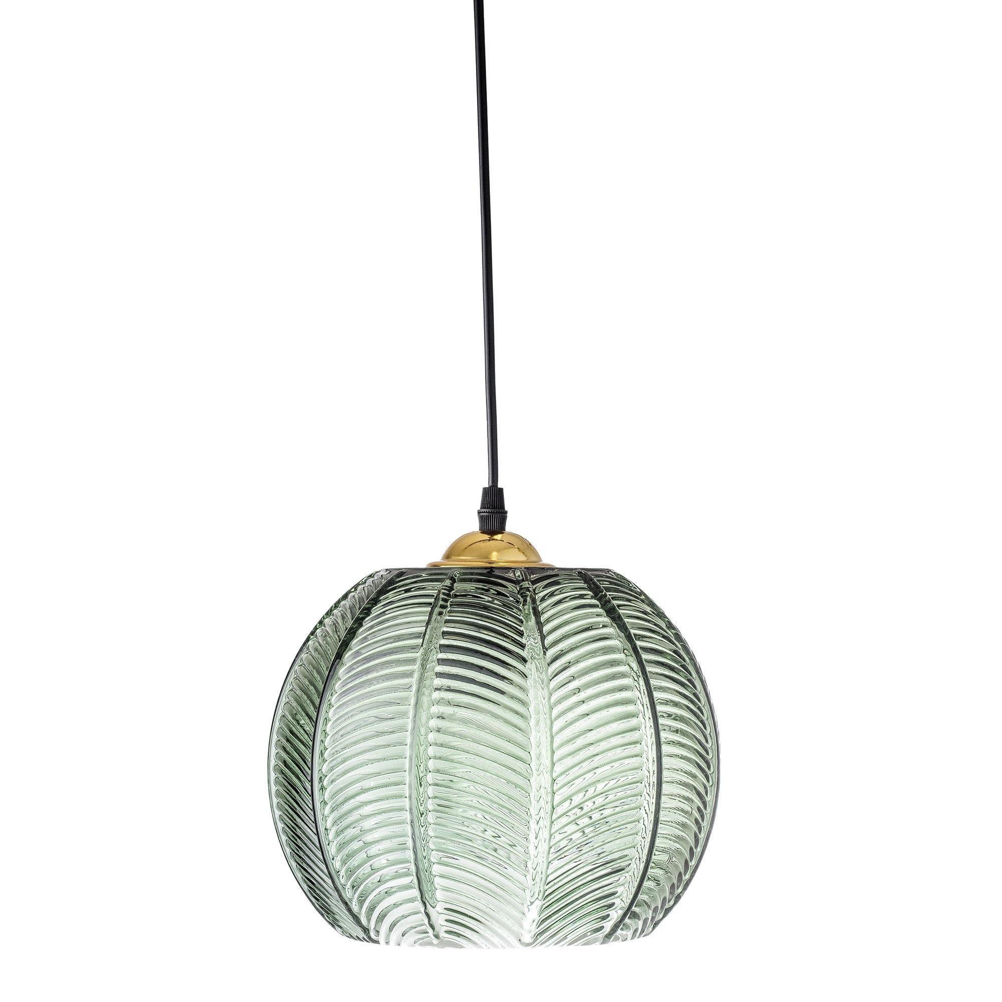 Bloomingville Pendant Lamp, Green, Glass Iron, Glass