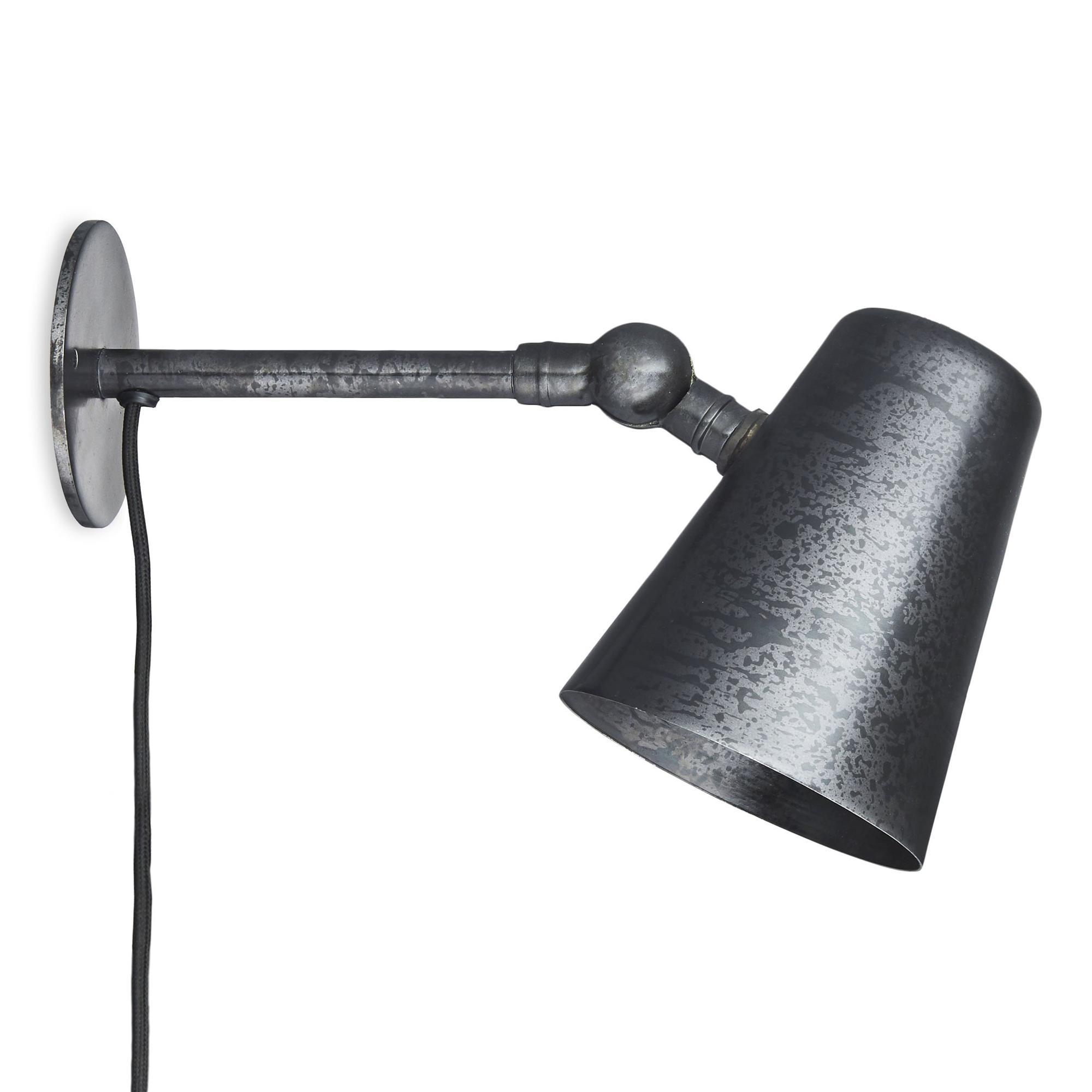 H Skjalm P Wall Lamp raw antique black