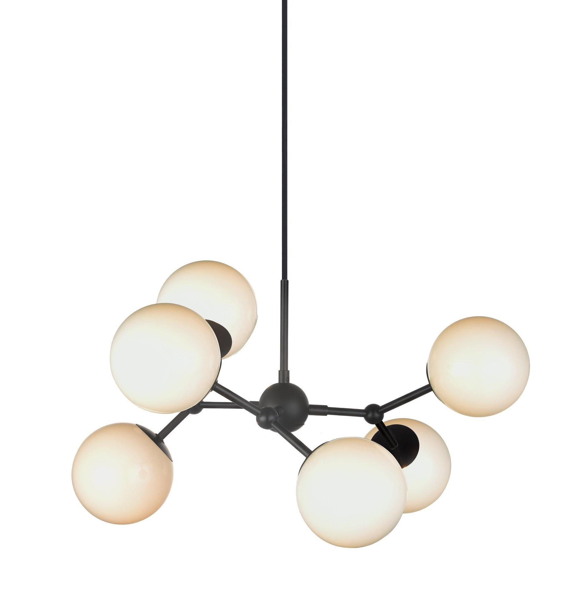 Halo Design Atom Taklampe Stor Opal/ Svart