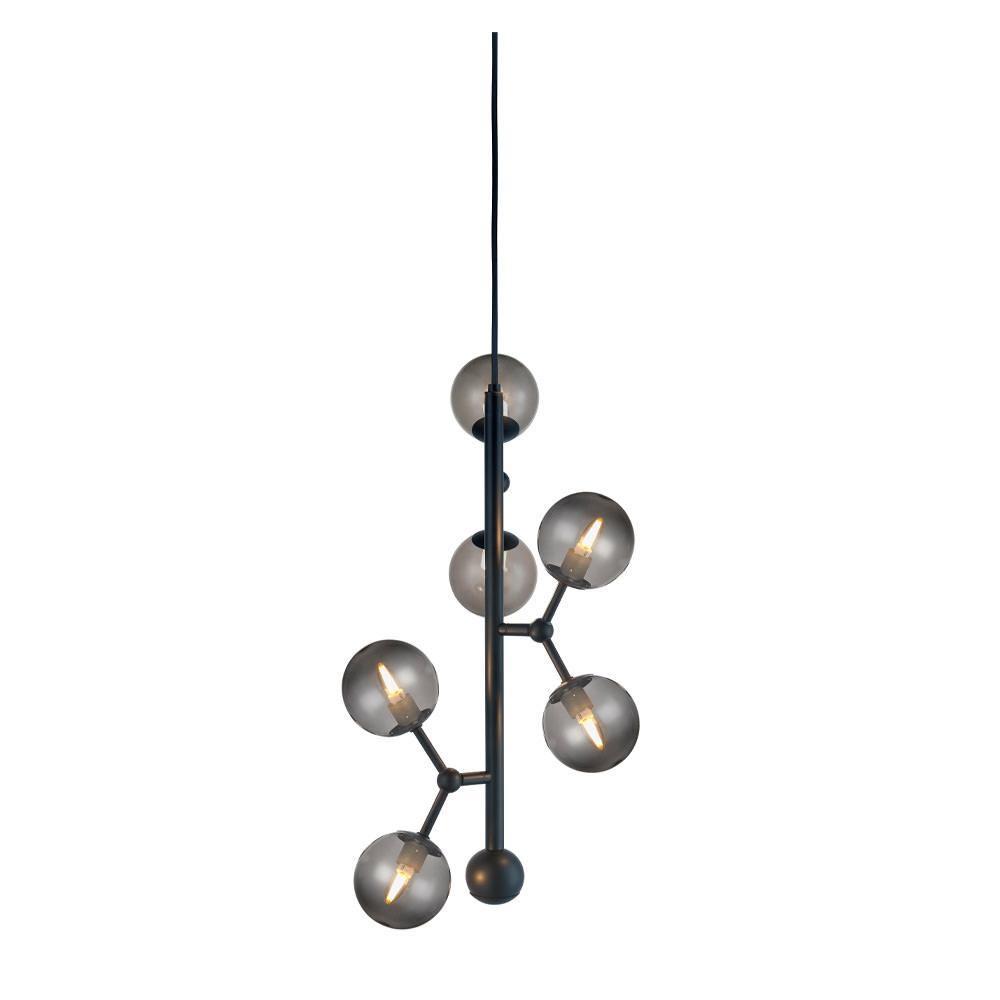 Halo Design Atom Vertical Pendant Smoke/ Black