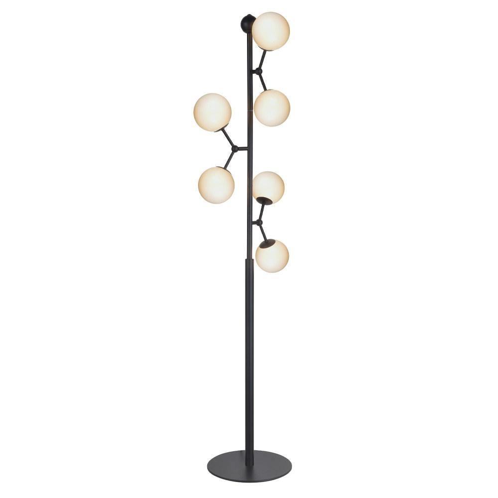 Halo Design Atom Golvlampa Opal/ Svart